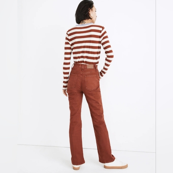 Madewell High-Rise Bootcut Jeans: Garment-Dyed Carpenter Edition - Picture 4 of 9